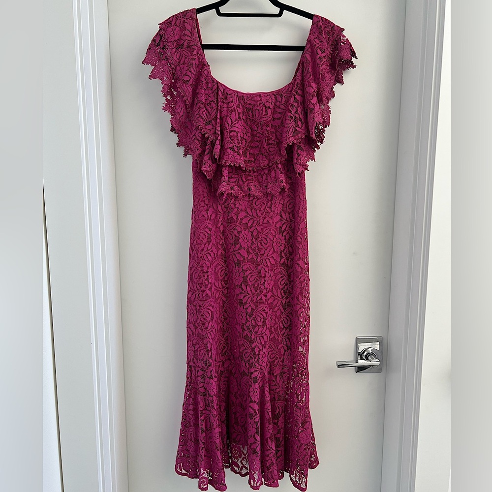 Lulu's Floral Lace Dress